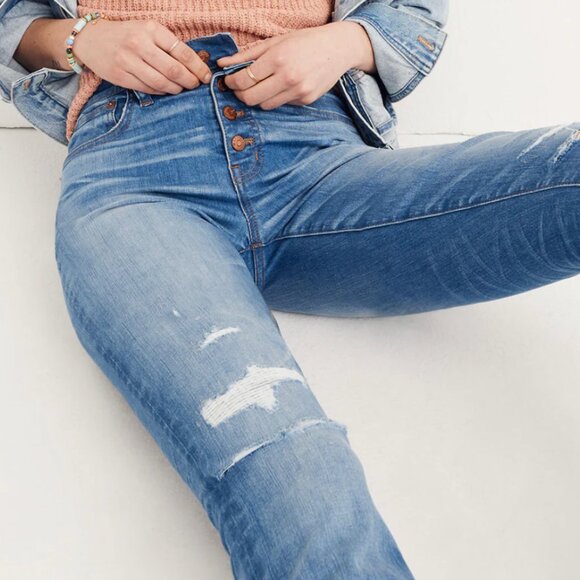 Cali Demi-Boot Jeans: Button-Front Edition Size 27 - Picture 10 of 10